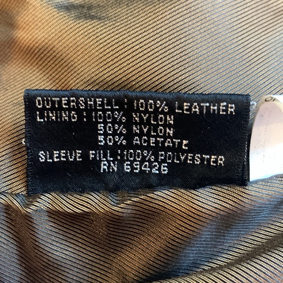 Vintage Wilson Leathers genuine 100% leather jacket Size XL - Picture 10 of 10